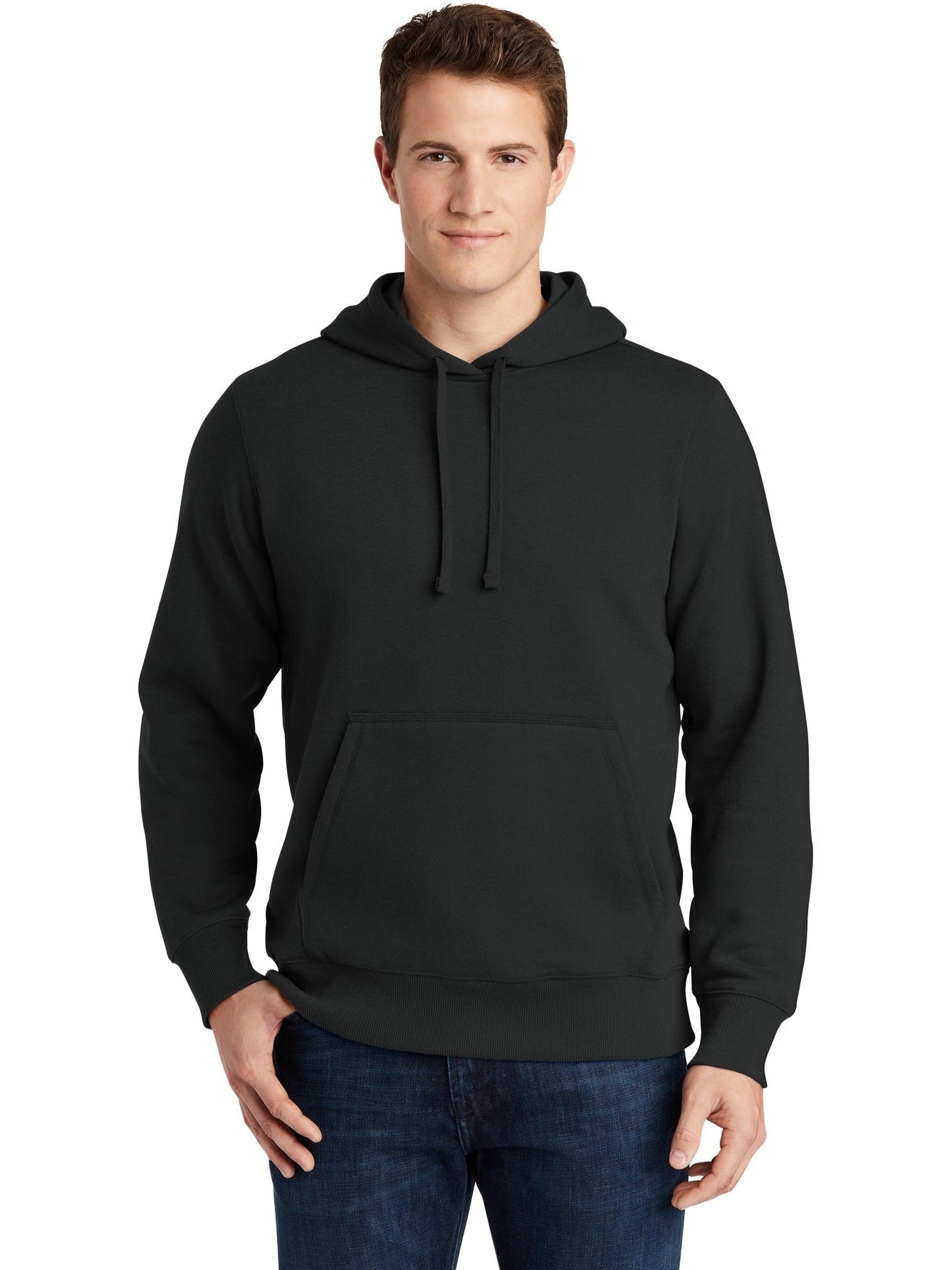 Sport-Tek Tall Pullover Hooded Sweatshirt-Regular-Sport-Tek-Black-LT-Thread Logic