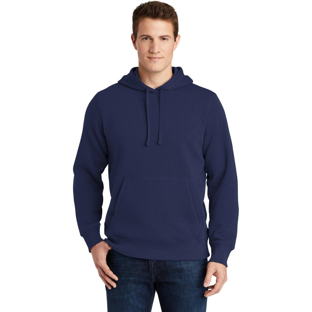 no-logo Sport-Tek Tall Pullover Hooded Sweatshirt-Hoodies-Sport-Tek-True Navy-LT-Thread Logic
