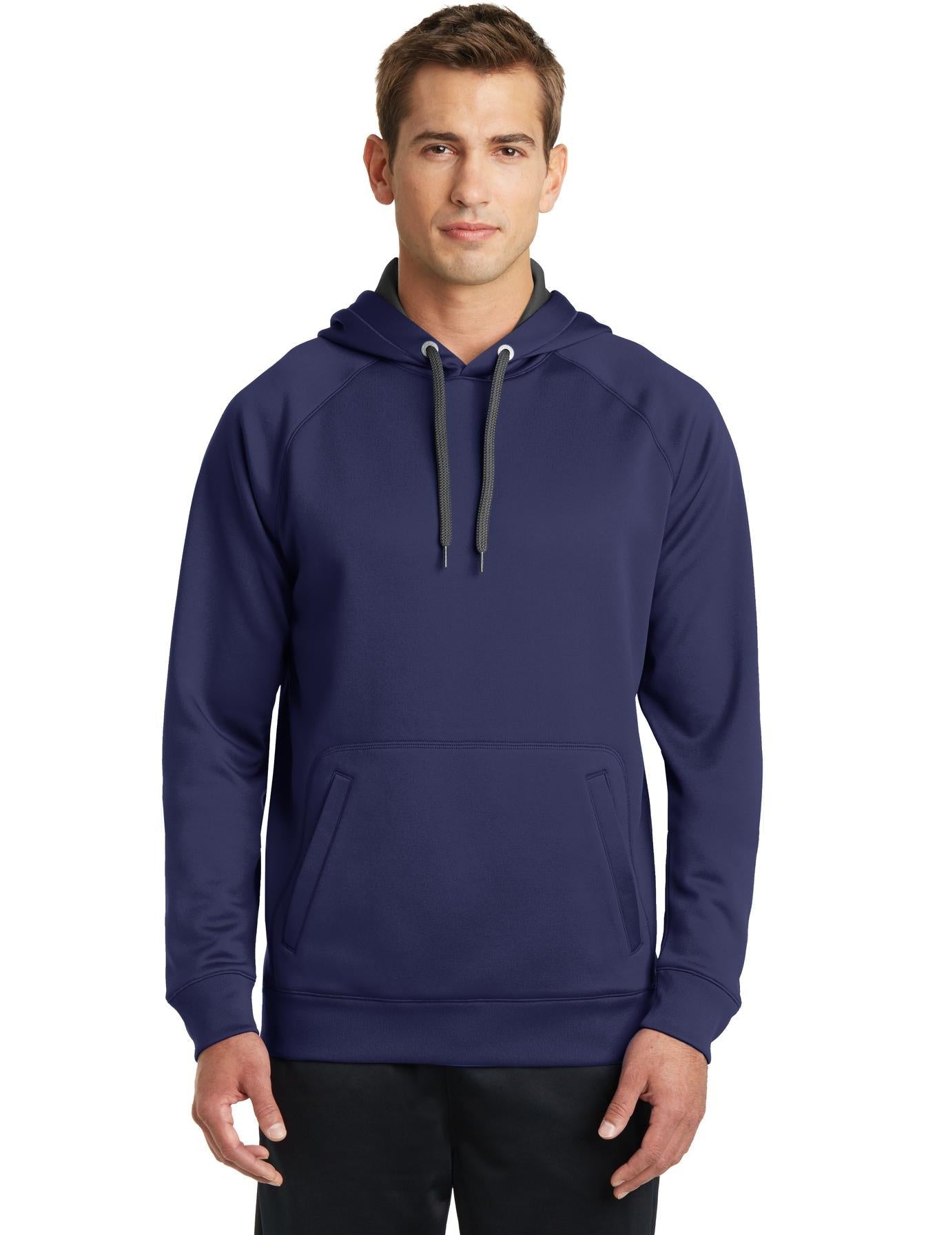 Sport-Tek Tech Fleece Hooded Sweatshirt-Regular-Sport-Tek-True Navy-S-Thread Logic