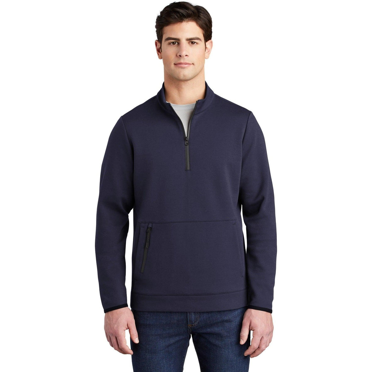 logo-left Sport-Tek Triumph 1/4-Zip Pullover-Quarter Zips-Sport-Tek-Navy-S-Thread Logic