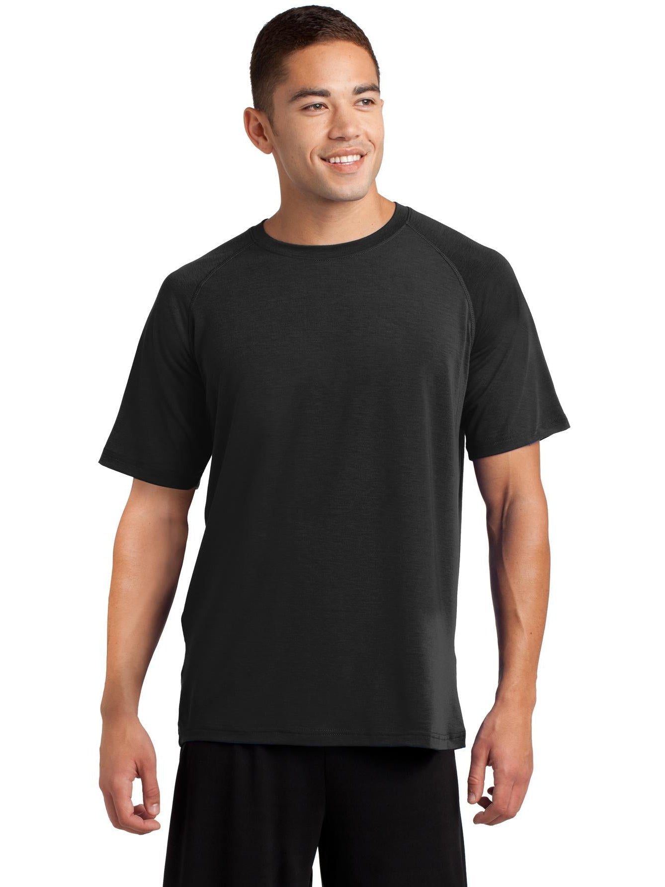 Sport-Tek Ultimate Performance Crew-Regular-Sport-Tek-Black-S-Thread Logic