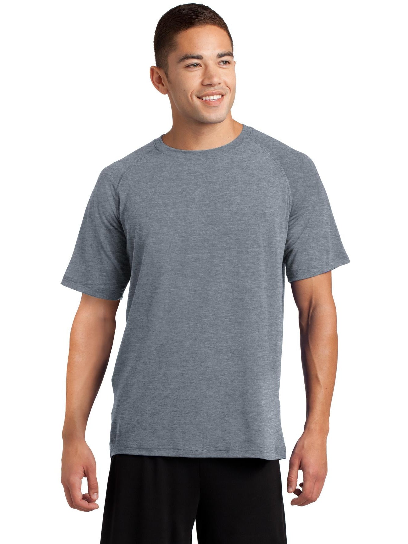 Sport-Tek Ultimate Performance Crew-Regular-Sport-Tek-Heather Grey-S-Thread Logic