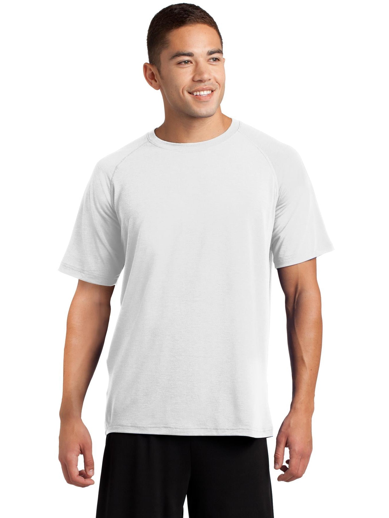 Sport-Tek Ultimate Performance Crew-Regular-Sport-Tek-White-S-Thread Logic