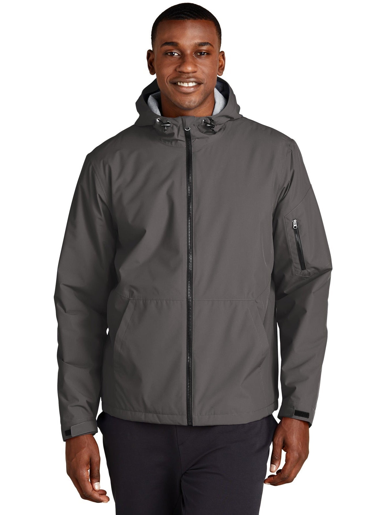 Sport-Tek Waterproof Insulated Jacket-Regular-Sport-Tek-Graphite-S-Thread Logic
