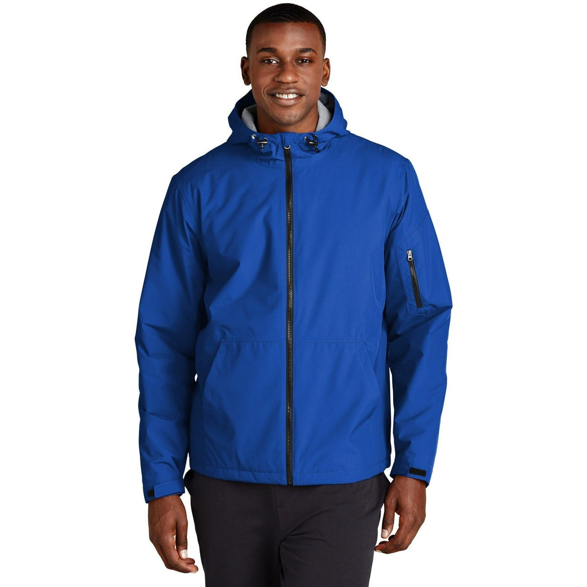 logo-left Sport-Tek Waterproof Insulated Jacket-Regular-Sport-Tek-True Royal-S-Thread Logic