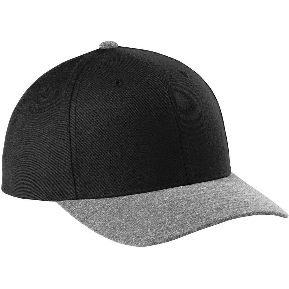 no-logo Sport-Tek Yupoong Curve Bill Snapback Cap