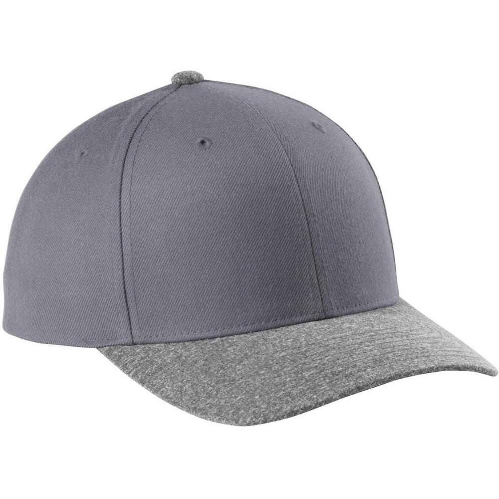 no-logo Sport-Tek Yupoong Curve Bill Snapback Cap