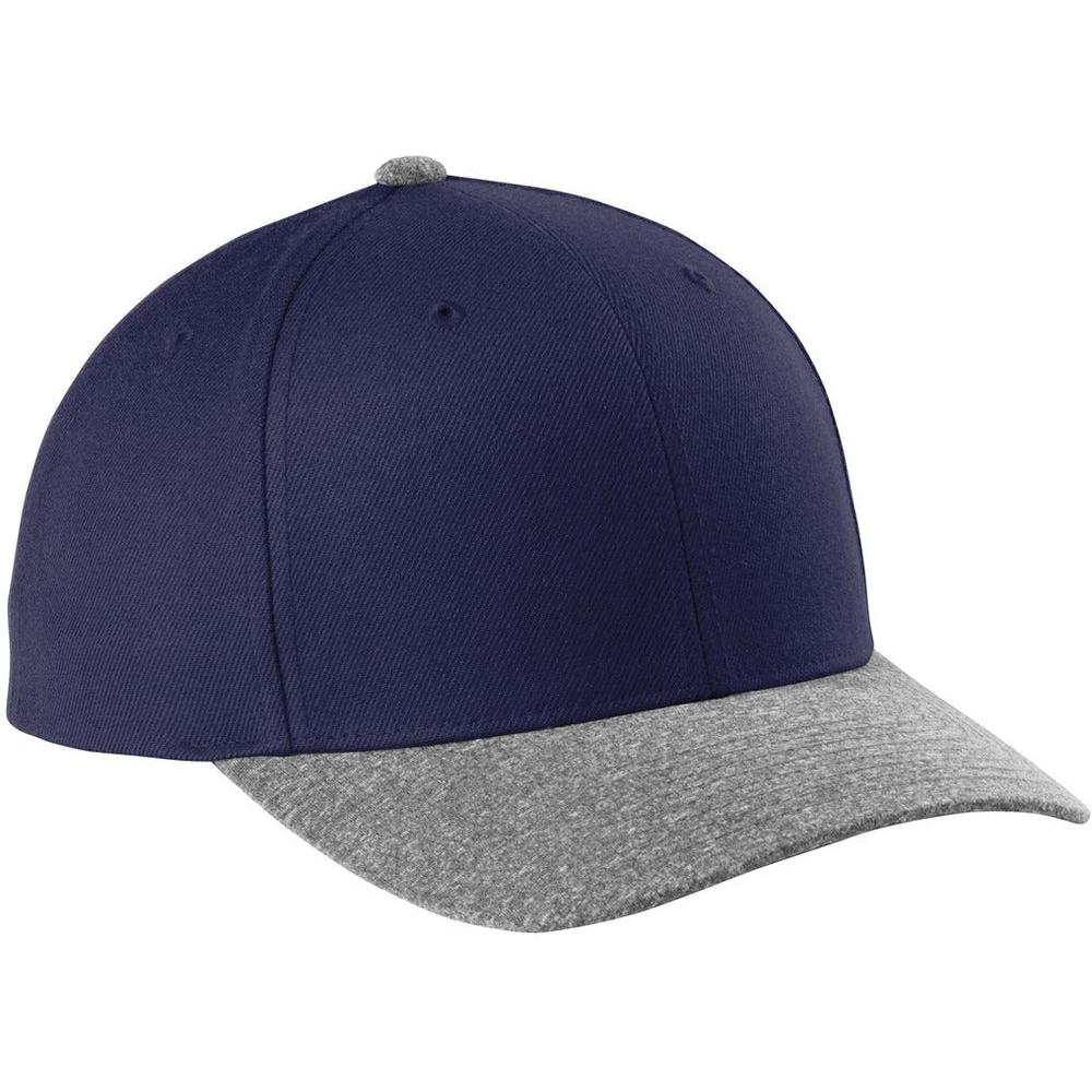 no-logo Sport-Tek Yupoong Curve Bill Snapback Cap