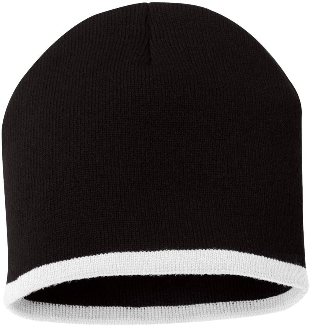 Sportsman 8" Bottom-Striped Knit Beanie