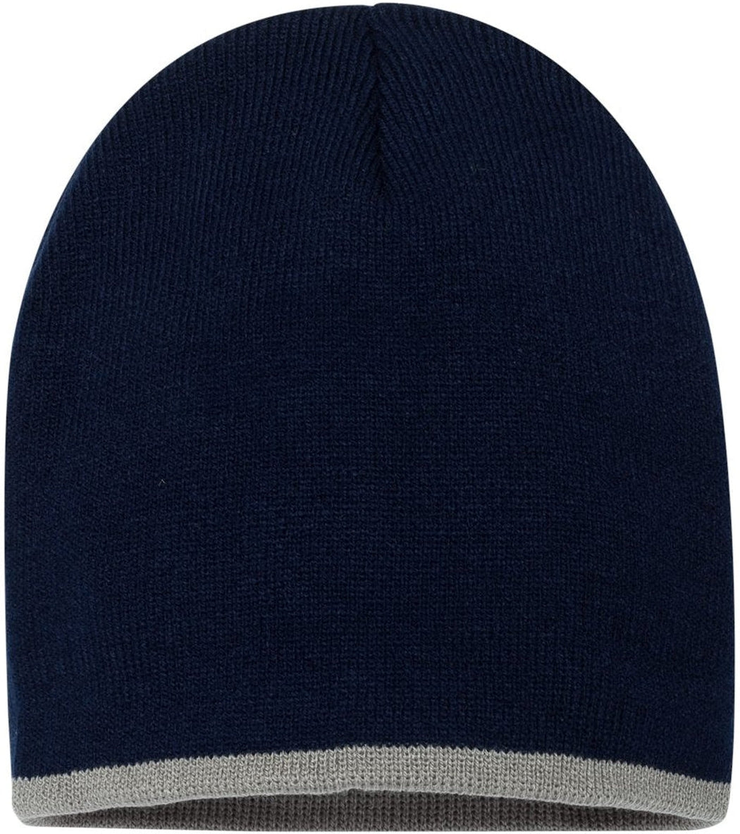 Sportsman 8" Bottom-Striped Knit Beanie
