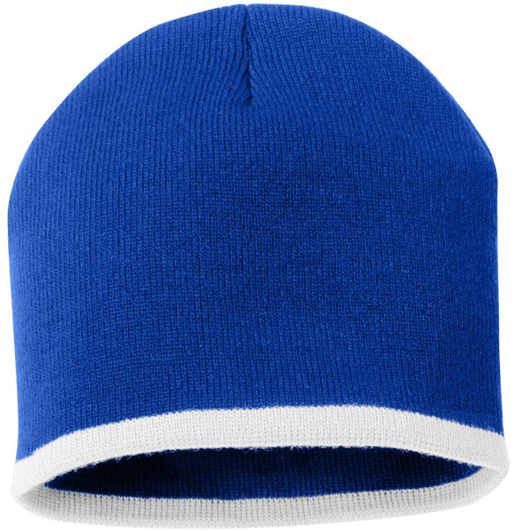Sportsman 8" Bottom-Striped Knit Beanie