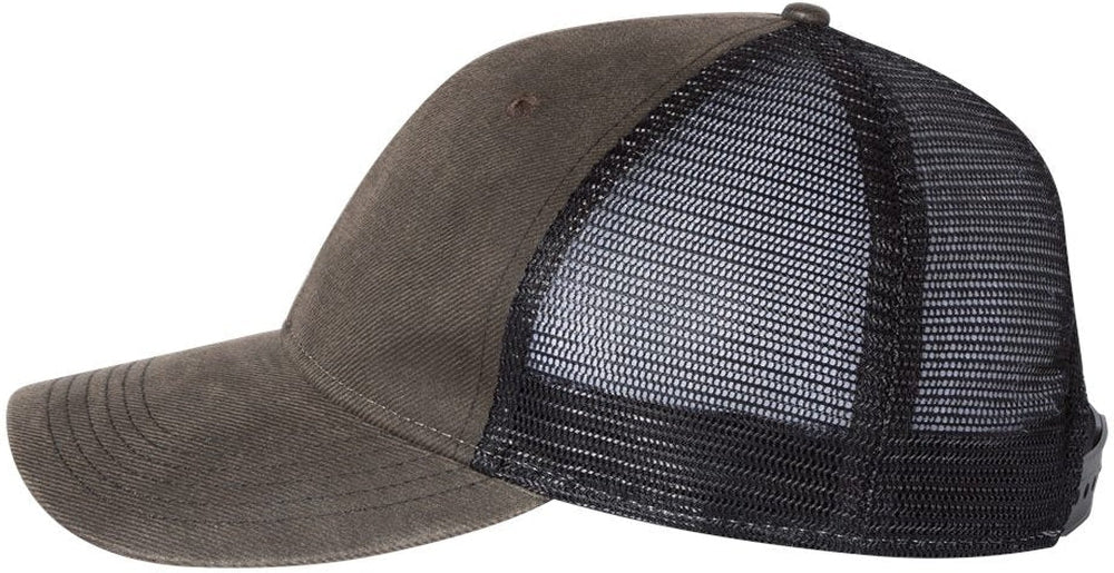 no-logo Sportsman Faux Waxy Trucker Cap-Headwear-Sportsman-Thread Logic