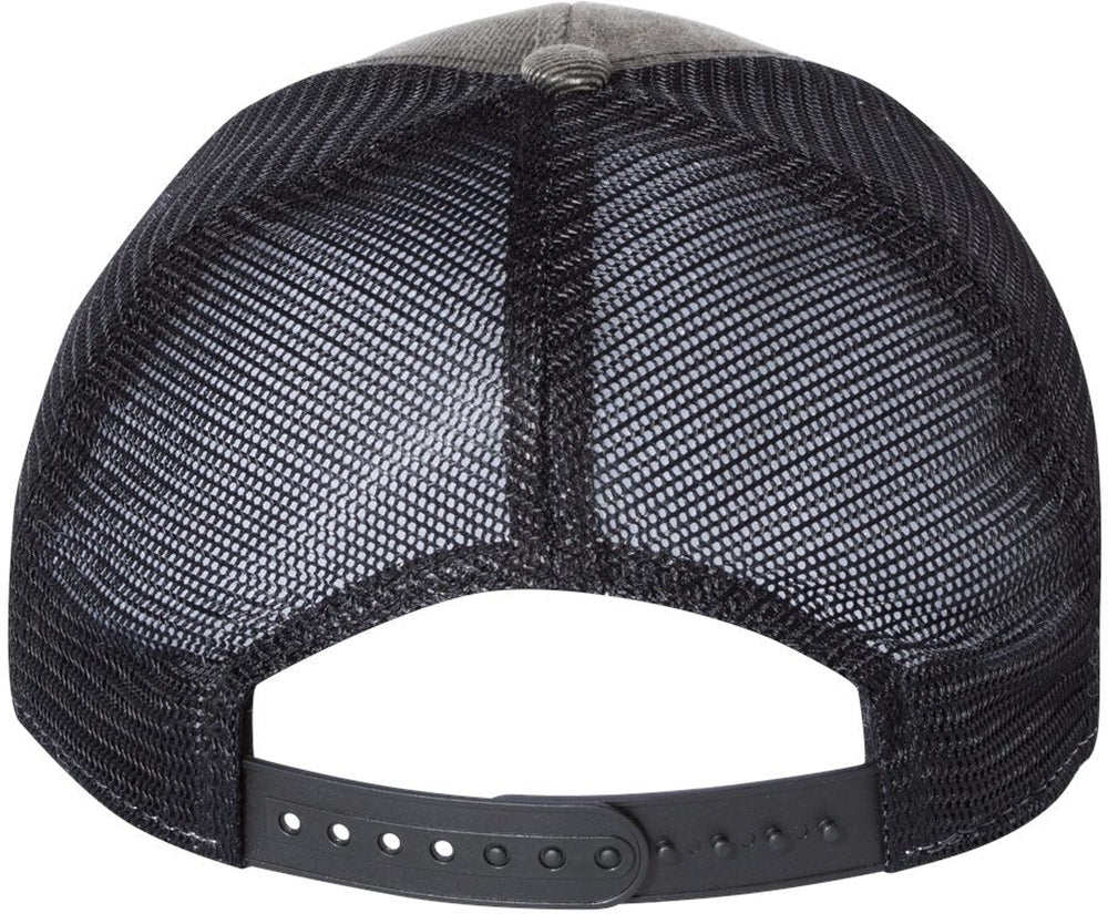 no-logo Sportsman Faux Waxy Trucker Cap-Headwear-Sportsman-Thread Logic