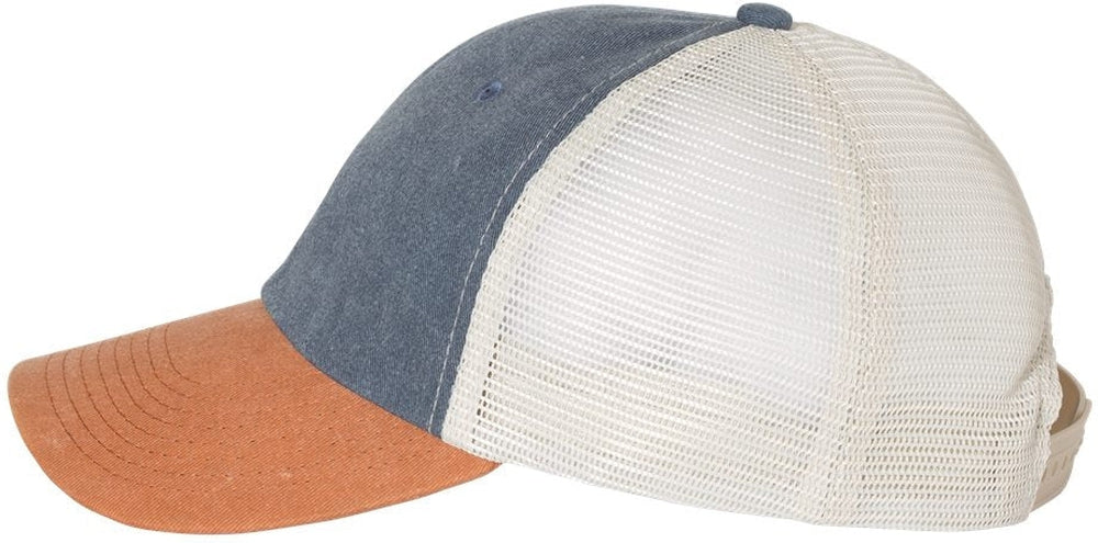 no-logo Sportsman Pigment-Dyed Trucker Cap-Headwear-Sportsman-Thread Logic