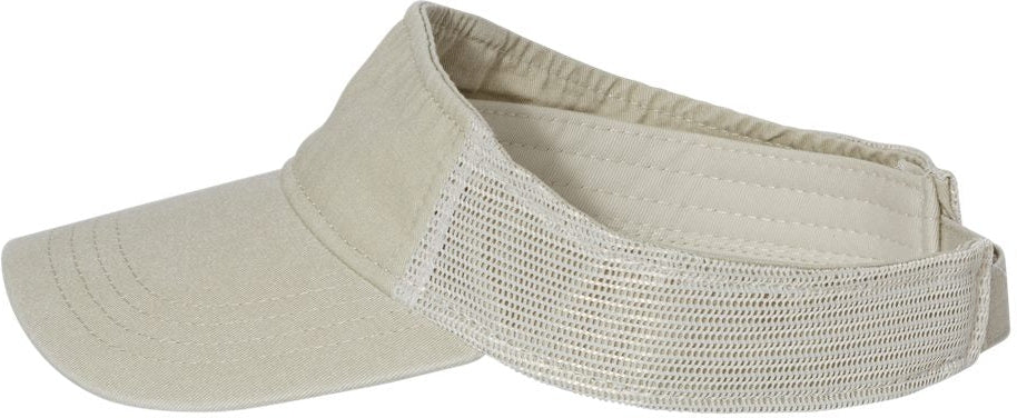 no-logo Sportsman Pigment-Dyed Trucker Visor-Headwear-Sportsman-Thread Logic