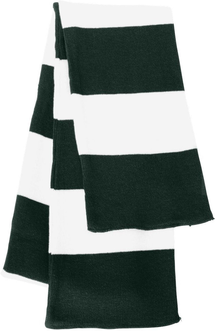 Sportsman Rugby-Striped Knit Scarf