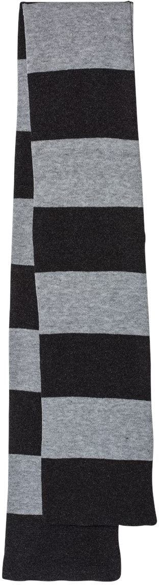 Sportsman Rugby-Striped Knit Scarf