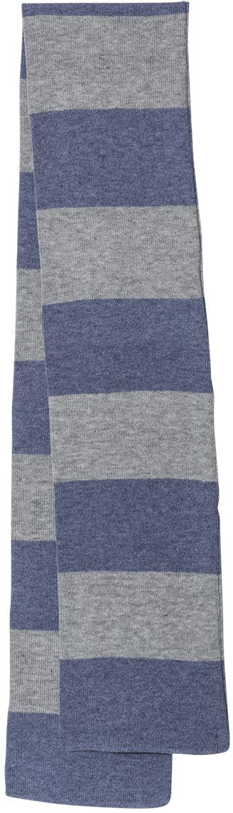 Sportsman Rugby-Striped Knit Scarf