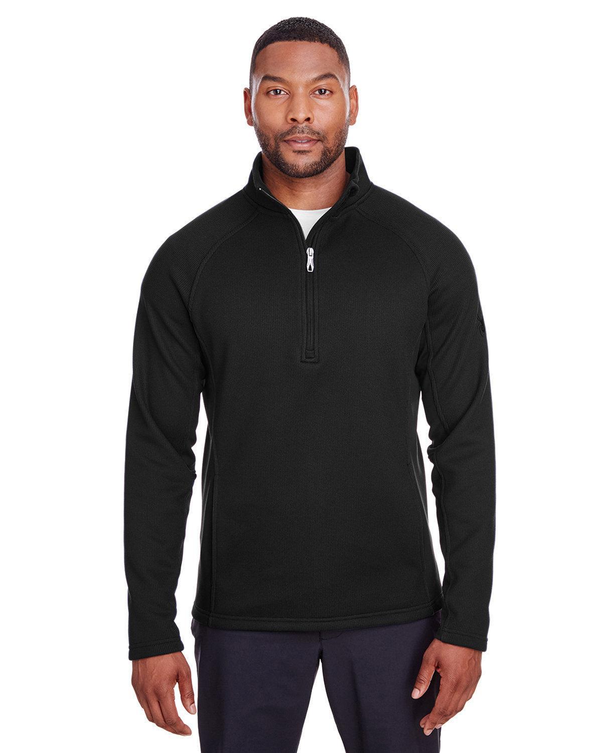 Spyder Constant Half-Zip Sweater-Men's Layering-Spyder-Black/Black-S-Thread Logic