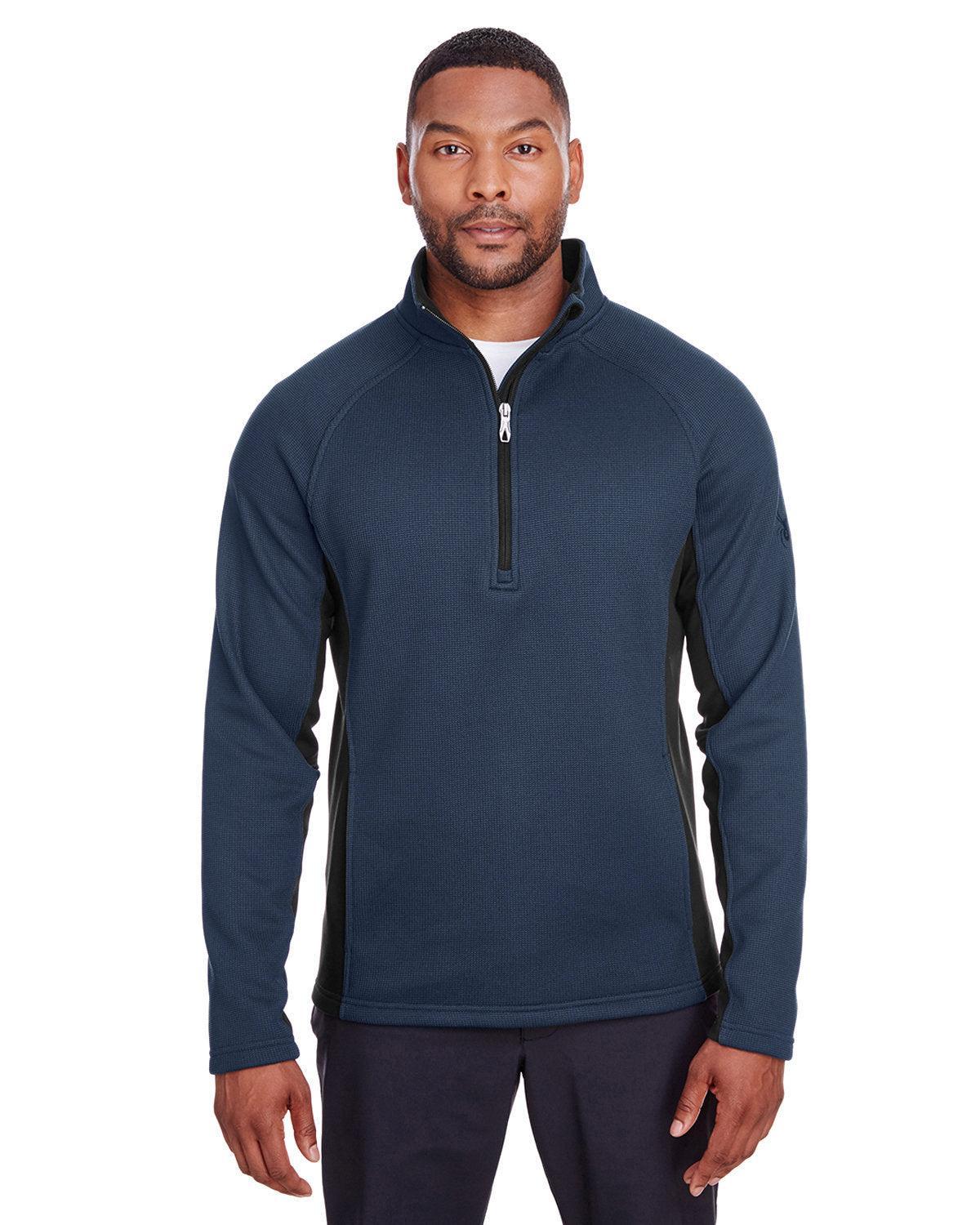 Spyder Constant Half-Zip Sweater-Men's Layering-Spyder-Frontier/Black-S-Thread Logic