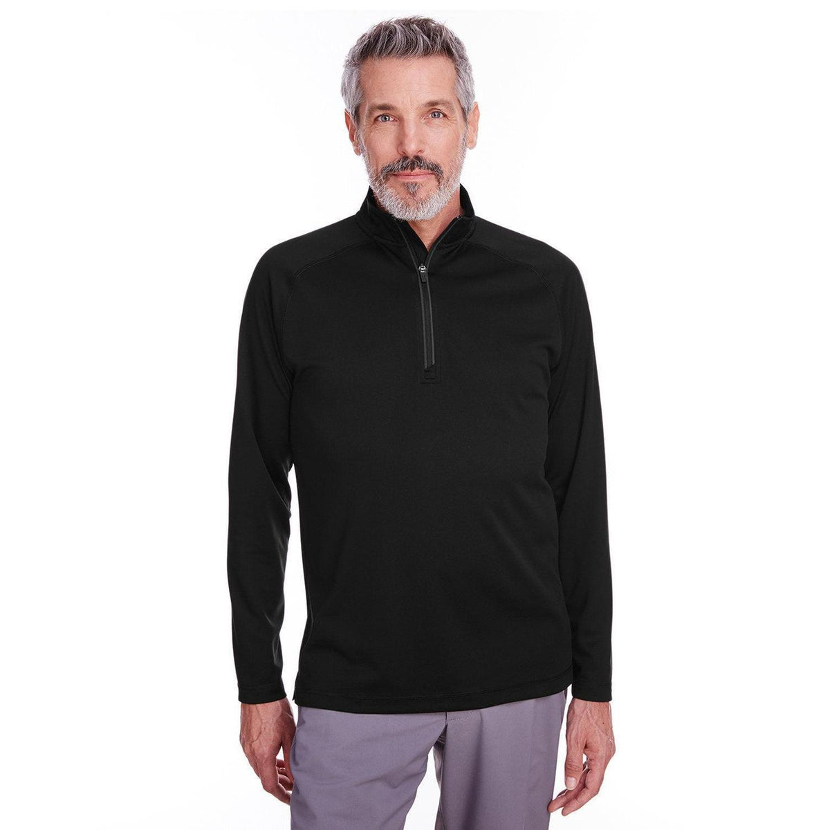 logo-left Spyder Freestyle Half-Zip Pullover-Quarter Zips-Spyder-Black-S-Thread Logic