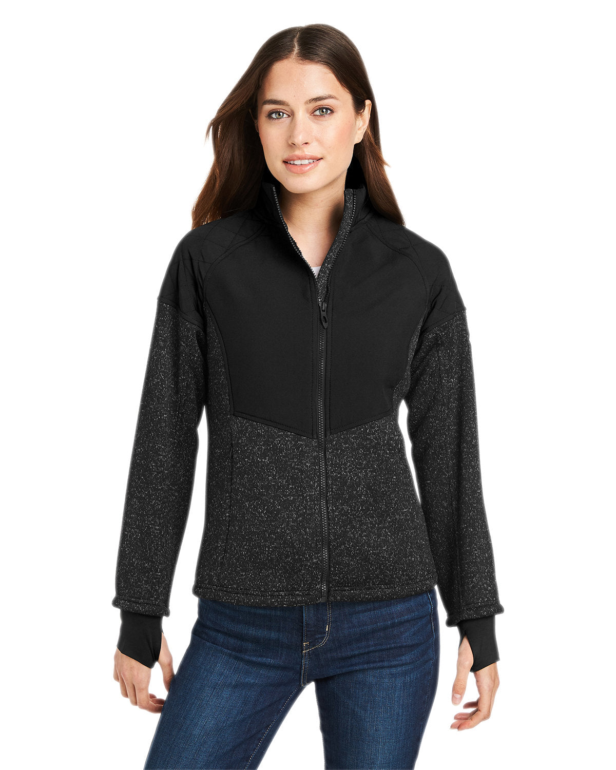 Spyder Ladies Passage Sweater Jacket-Ladies Jackets-Spyder-Black-XS-Thread Logic