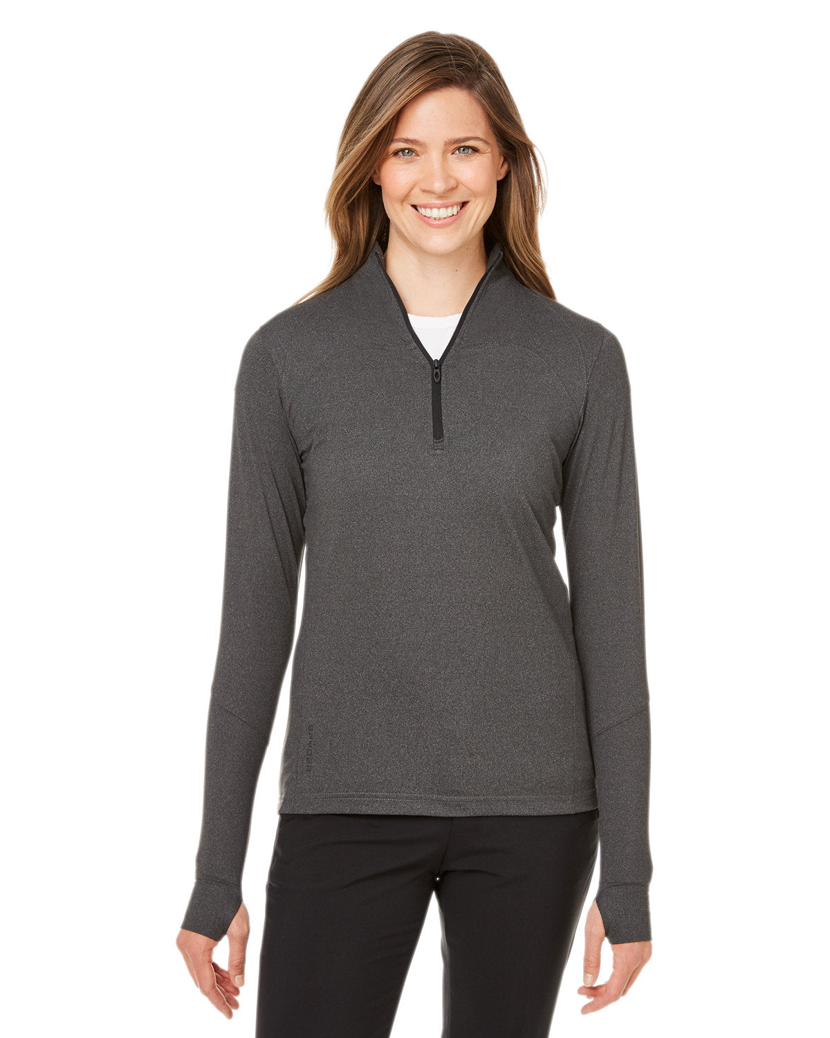 Spyder Ladies Spyre Quarter-Zip-Ladies Layering-Spyder-Black Frost-XS-Thread Logic