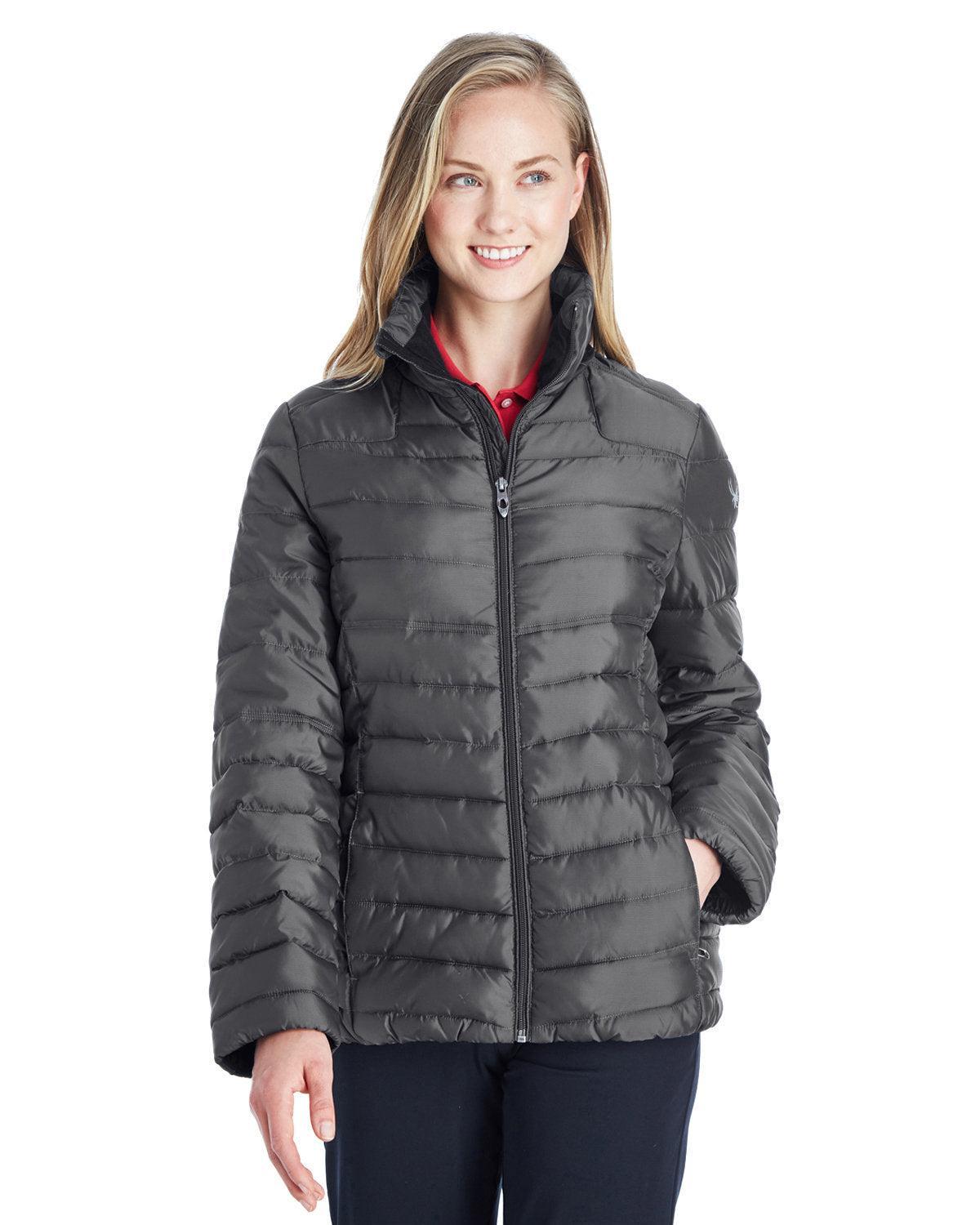 Spyder Ladies Supreme Insulated Puffer Jacket-Ladies Jackets-Spyder-Polar/Alloy-XS-Thread Logic
