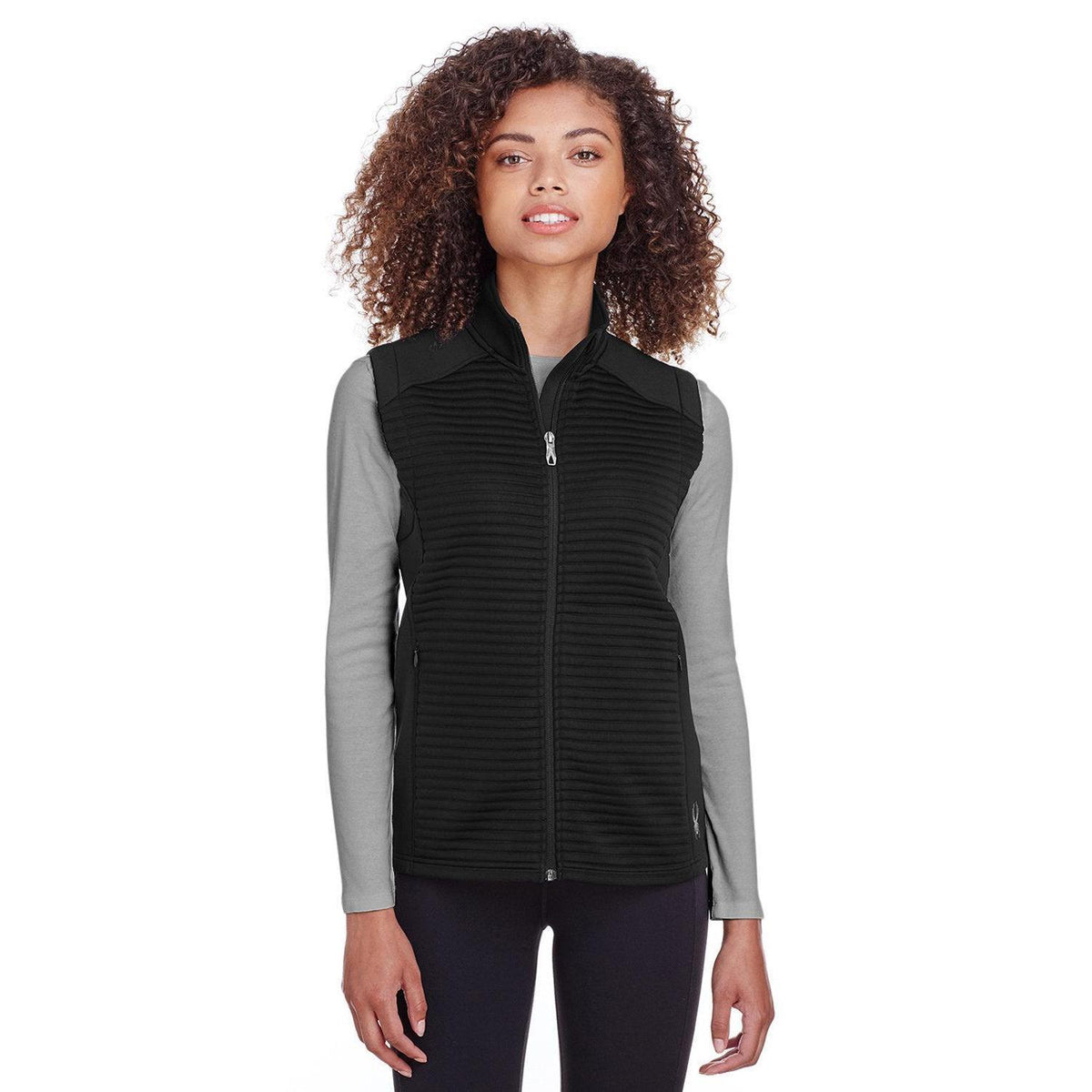 no-logo Spyder Women's Venom Vest-Ladies Layering-Spyder-Black-XS-Thread Logic