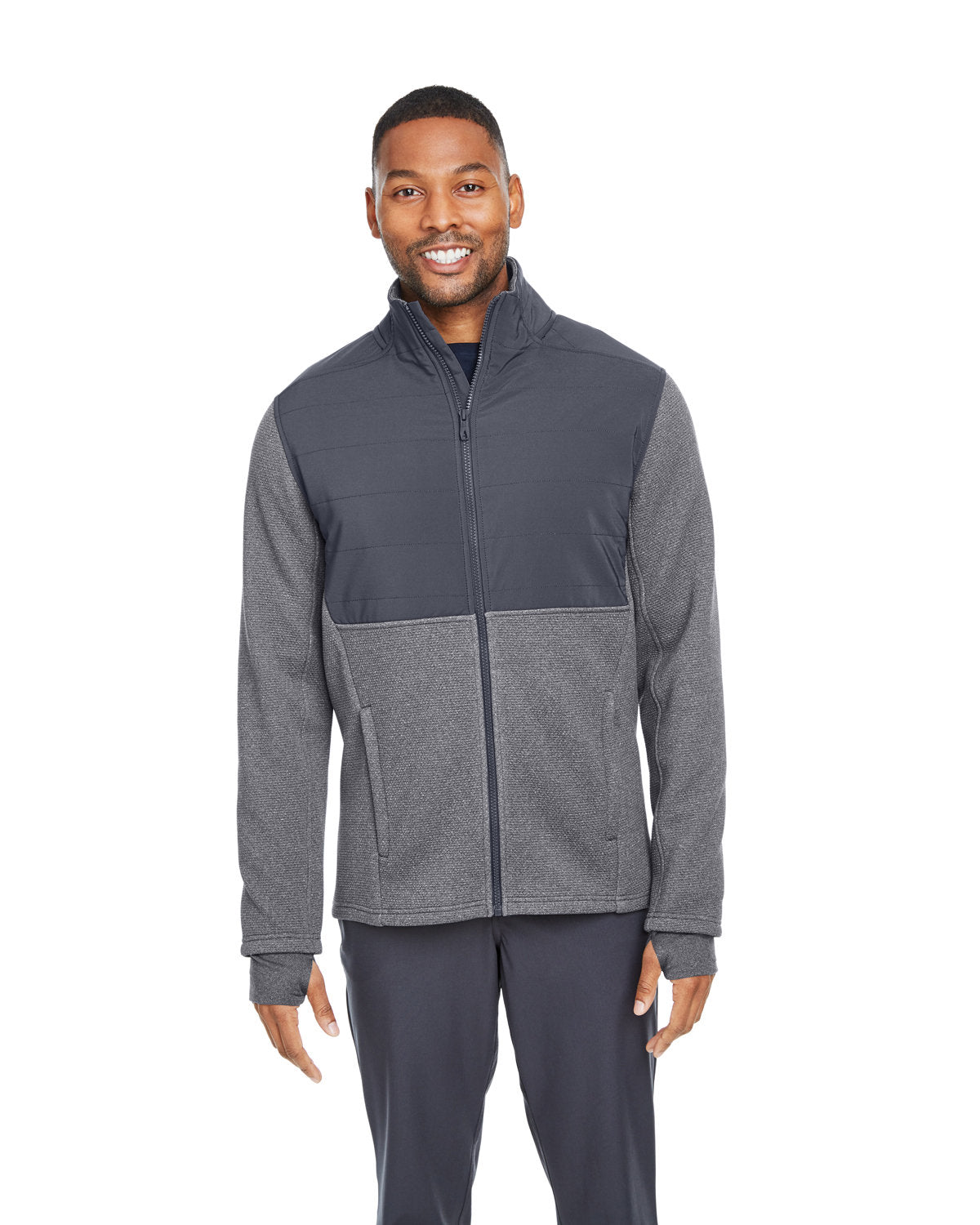 Spyder Pursuit Jacket -Men's Jackets-Spyder-Black Heather/Polished-S-Thread Logic