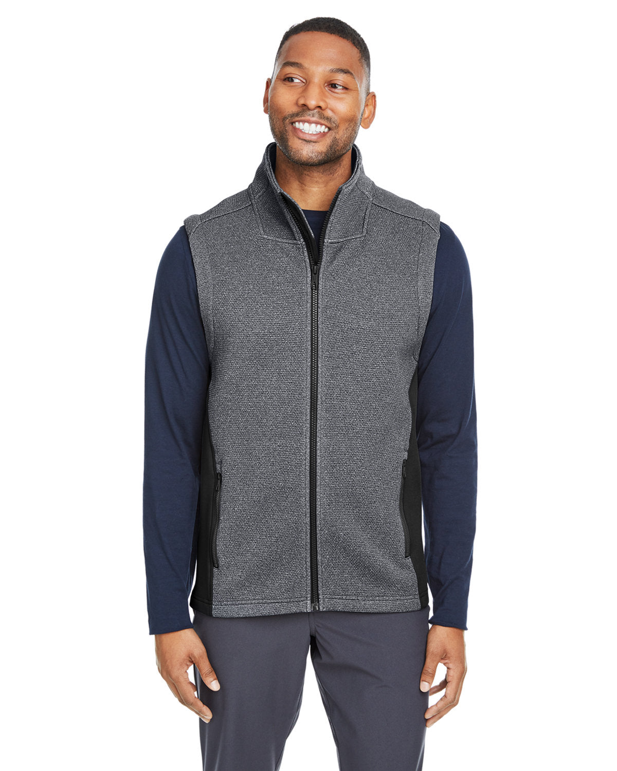 Spyder Pursuit Vest -Men's Layering-Spyder-Black Heather/Black-S-Thread Logic