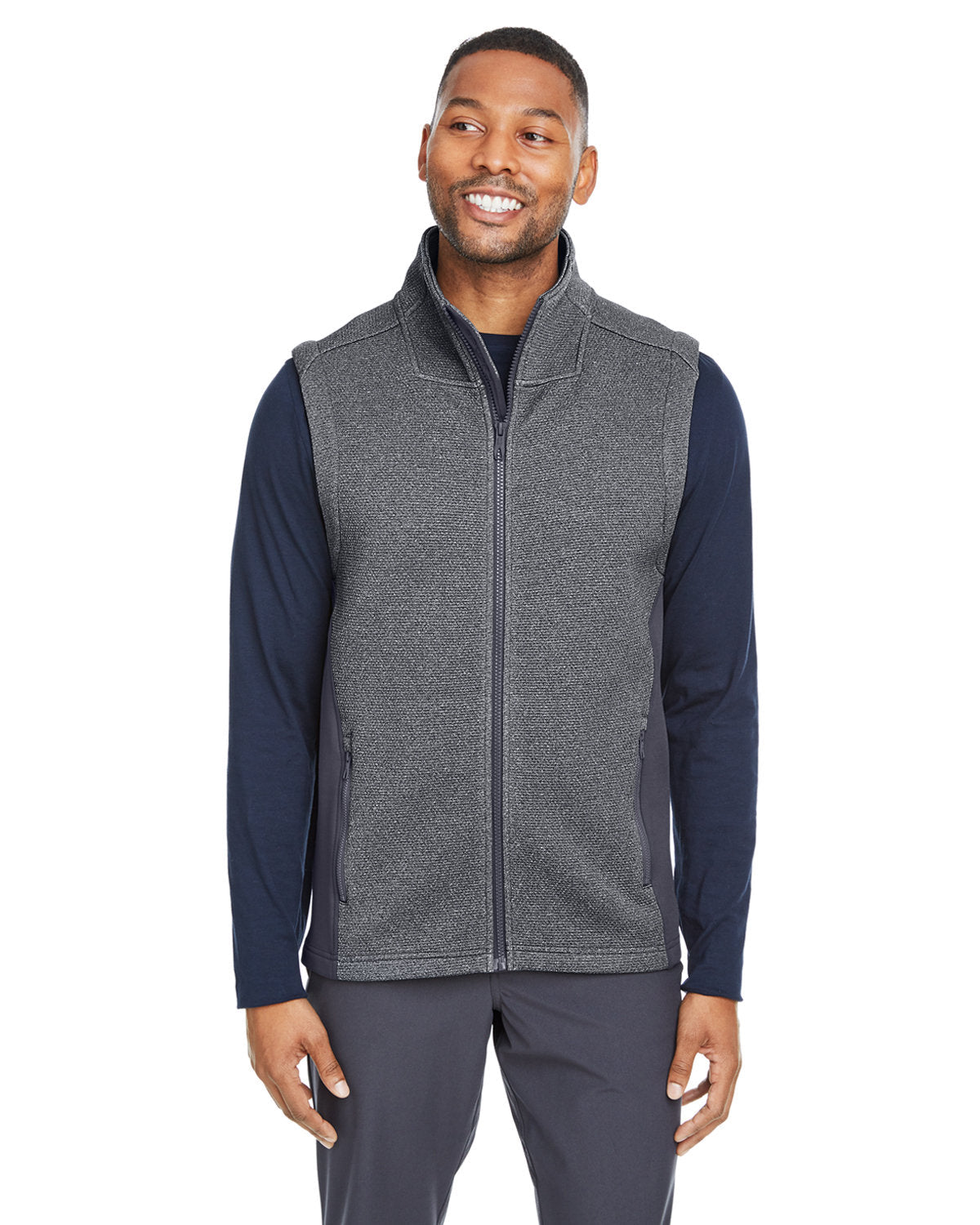 Spyder Pursuit Vest -Men's Layering-Spyder-Black Heather/Polished-S-Thread Logic