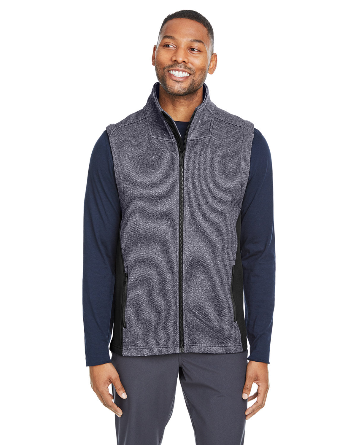 Spyder Pursuit Vest -Men's Layering-Spyder-Frontier Heather/Black-S-Thread Logic