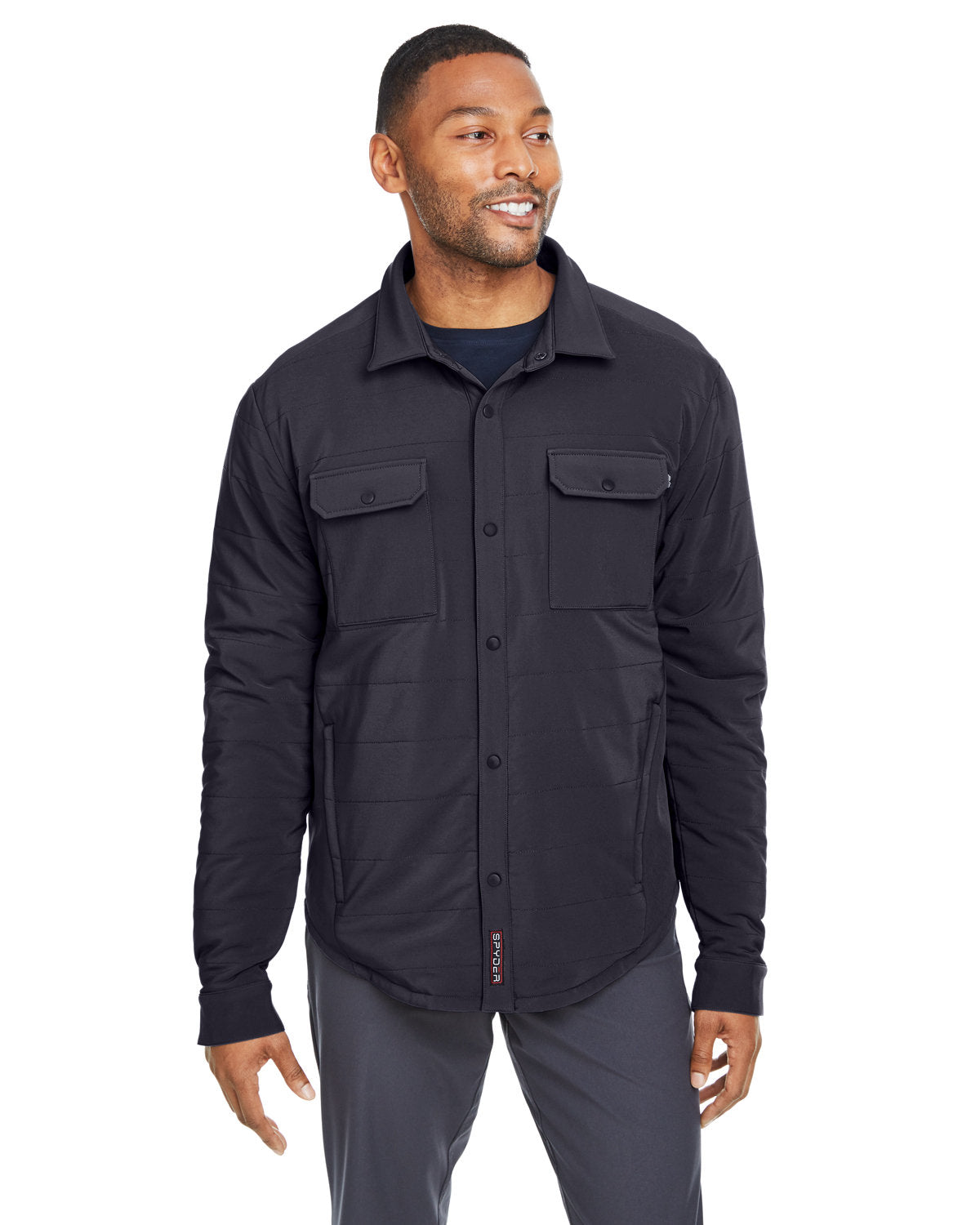 Spyder Transit Shirt Jacket-Men's Jackets-Spyder-Black-S-Thread Logic