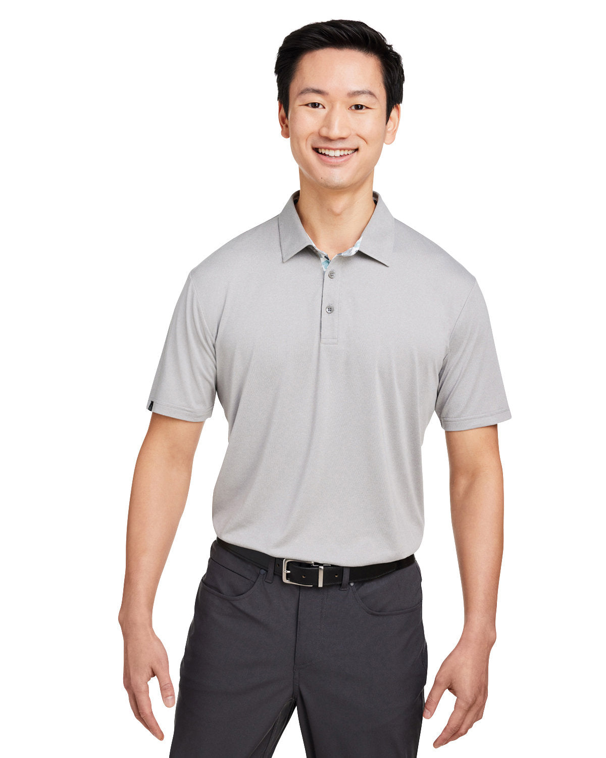 Swannies James Polo-Polos-Swannies Golf-Grey Heather-S-Thread Logic