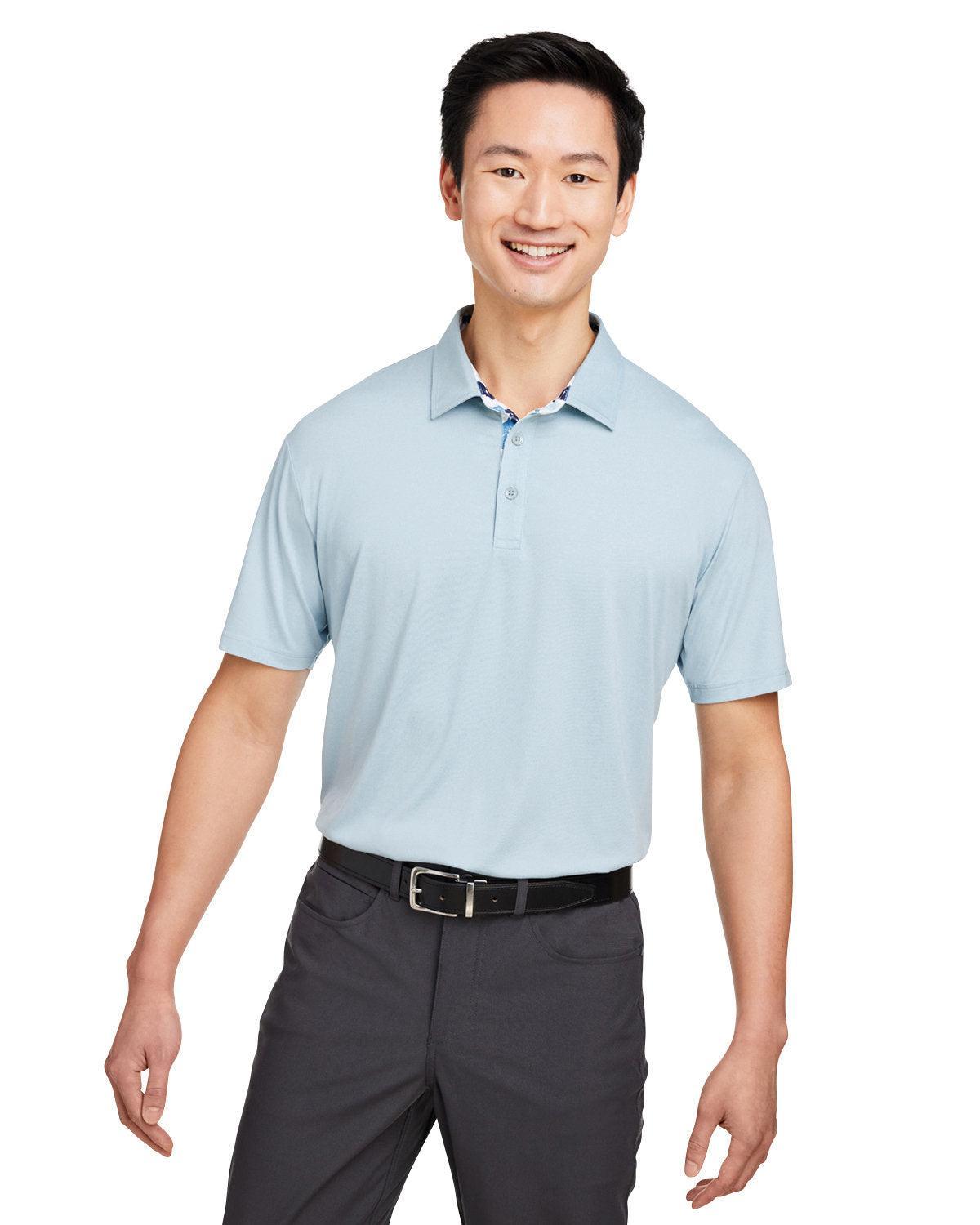 Swannies James Polo-Polos-Swannies Golf-Sky Heather-S-Thread Logic