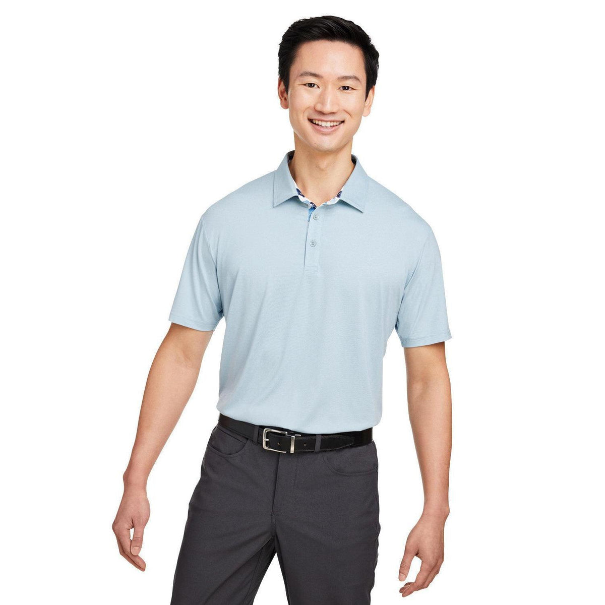 no-logo Swannies James Polo-Polos-Swannies Golf-Sky Heather-S-Thread Logic