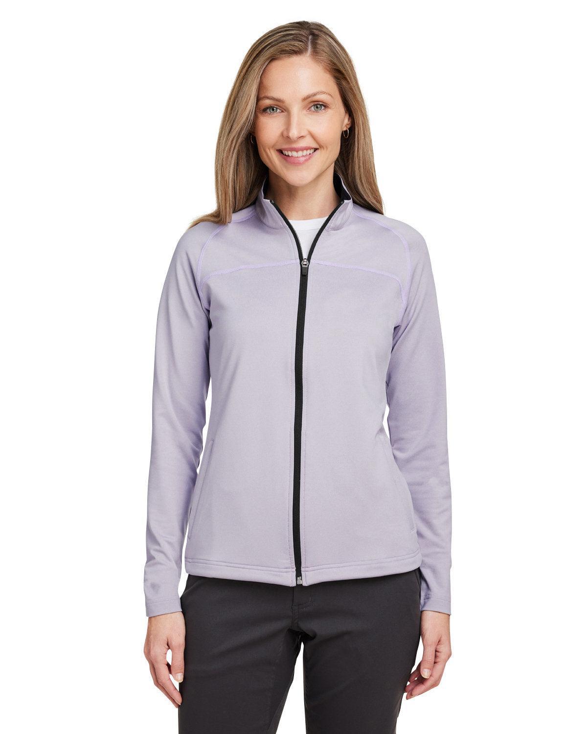 no-logo Swannies Ladies Cora Full-Zip-Knits and Layering-Swannies Golf-Lilac Grey-XS-Thread Logic