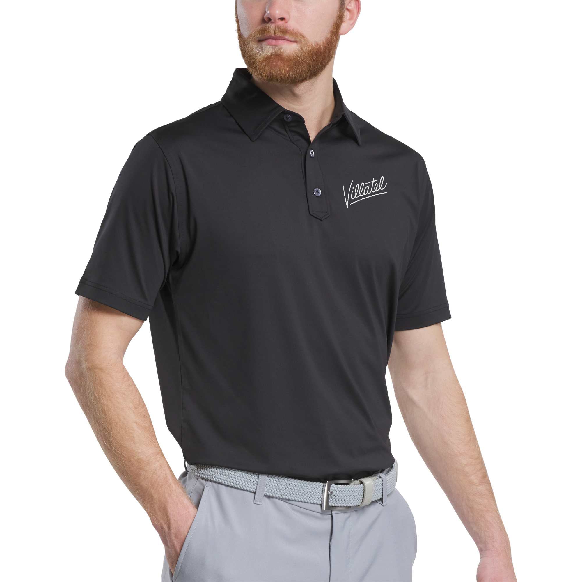FootJoy Solid Lisle Performance Golf Polo | Thread Logic
