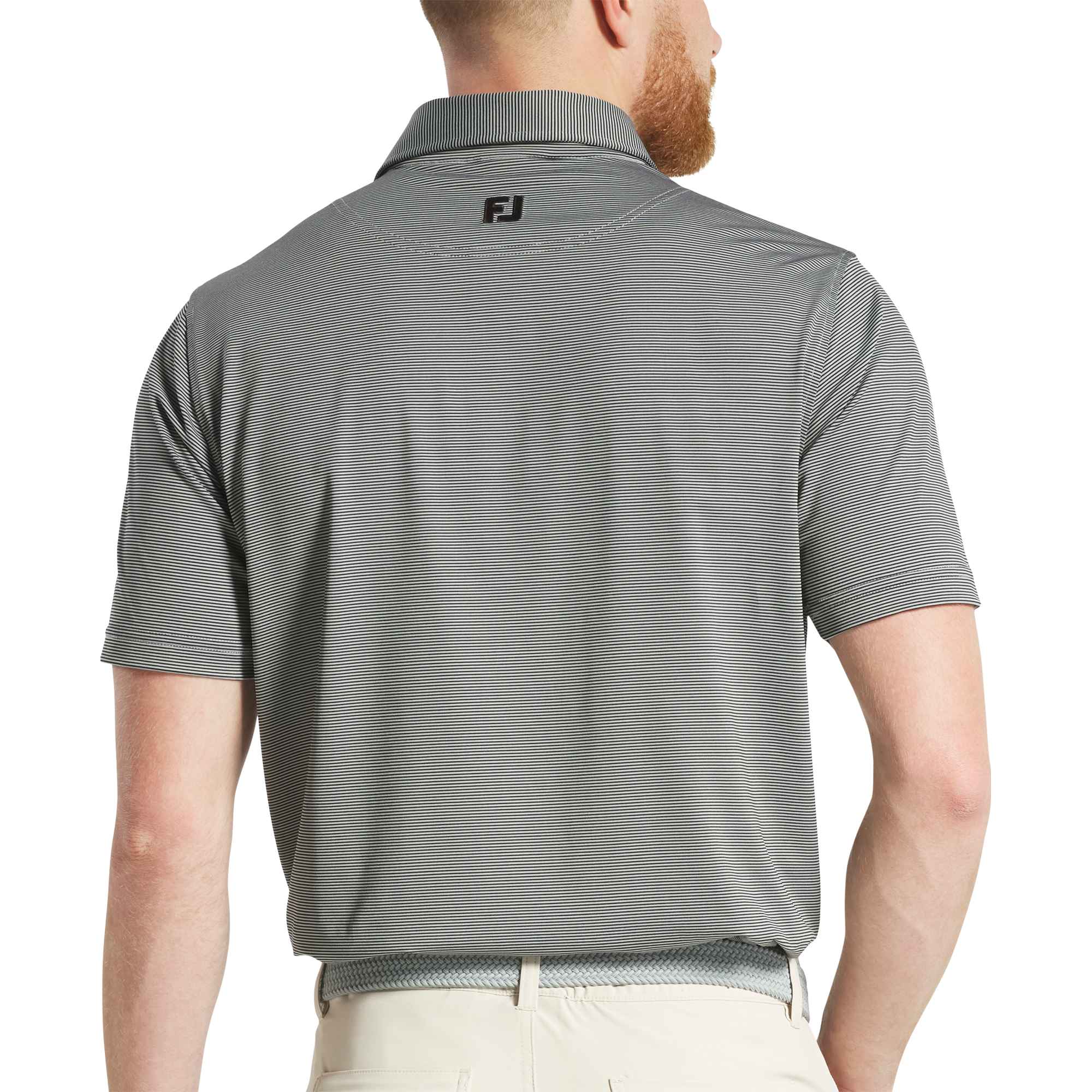 no-logo FootJoy MicroFeeder Stripe Performance Golf Polo-FootJoy-Thread Logic
