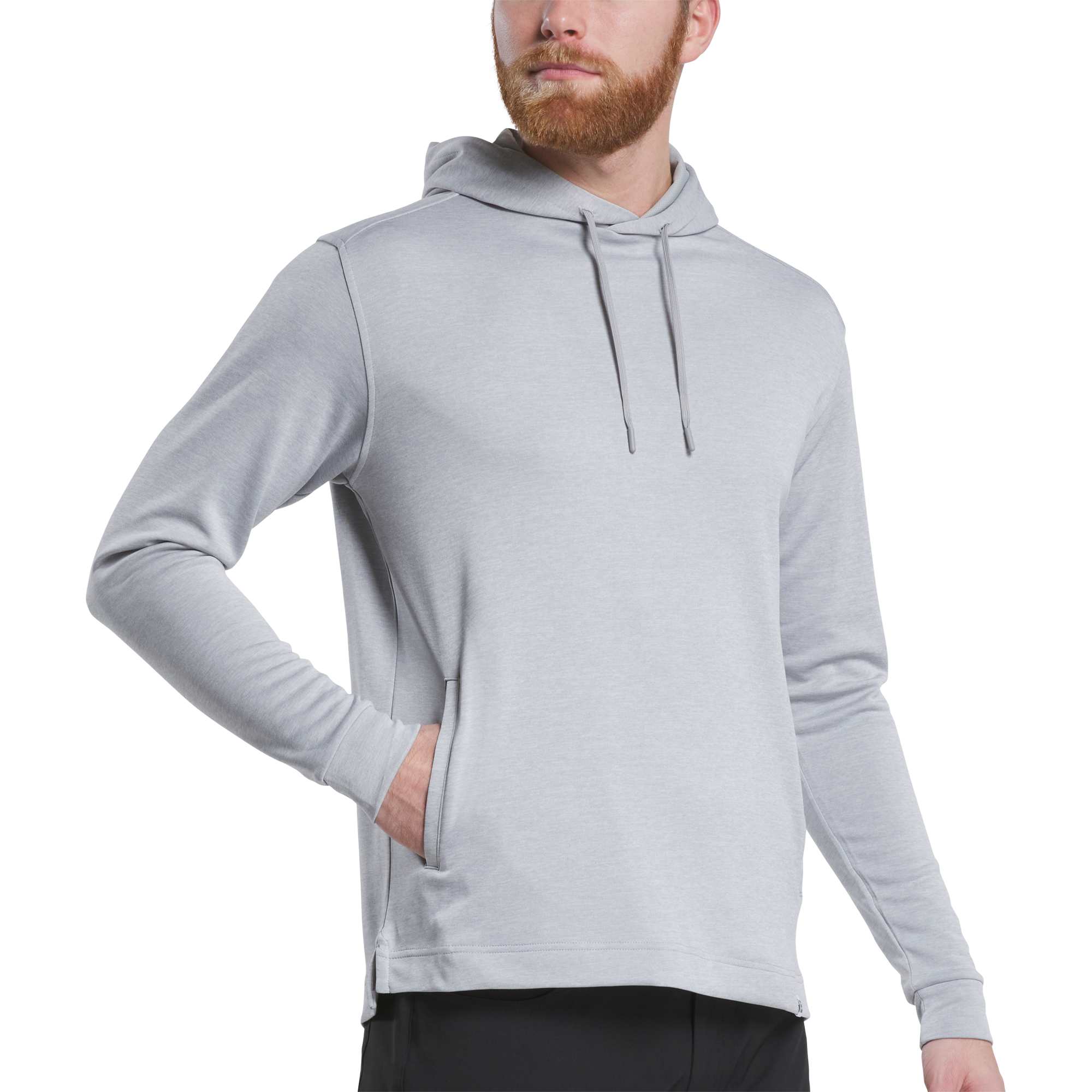 no-logo FootJoy Lightweight Performance Golf Hoodie-FootJoy-Heather Grey-S-Thread Logic