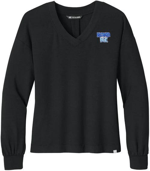 Jaguars Embroidered TravisMathew Ladies Long Weekend Crew Wordmark