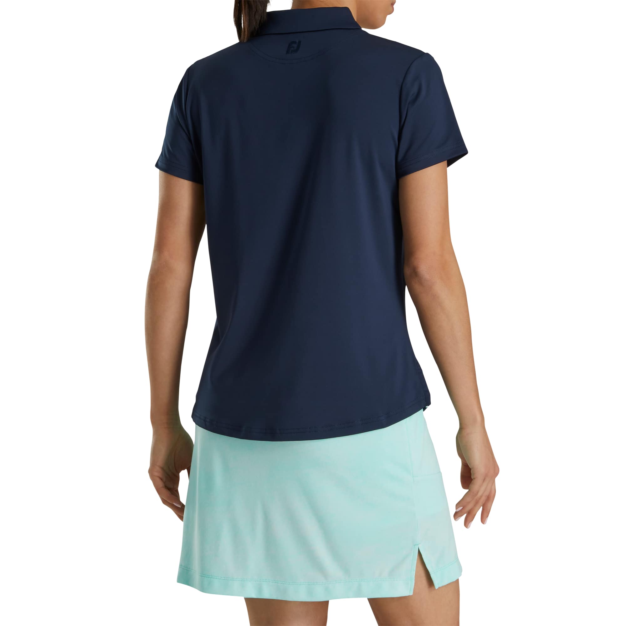 no-logo FootJoy Ladies Solid Lisle Performance Golf Polo-FootJoy-Thread Logic