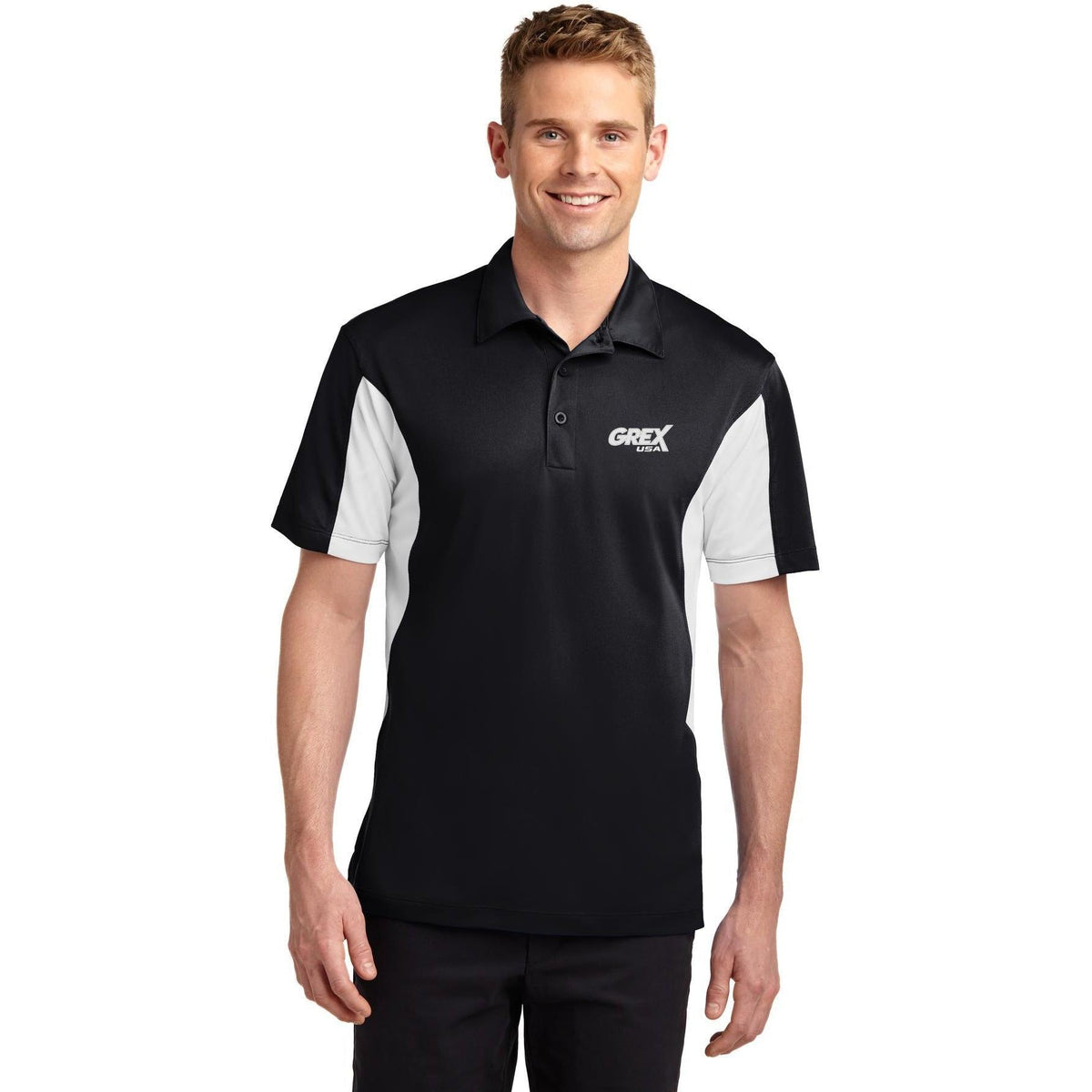 no-logo Sport-Tek Tall Side Blocked Sport Wick Polo-Regular-Sport-Tek-Thread Logic