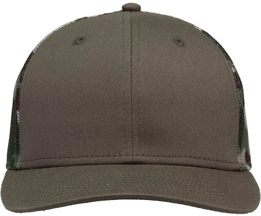 The Game Everyday Camo Trucker Cap-Apparel-The Game-Olive/ Woodland-Adjustable-Thread Logic