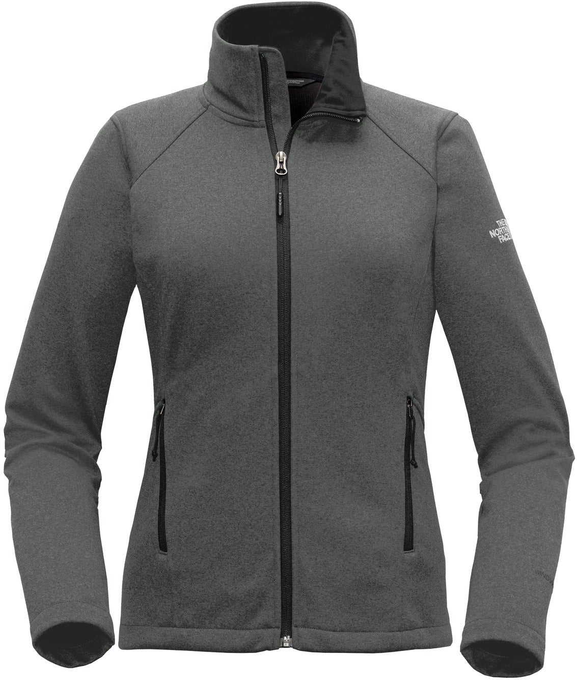 The North Face Ladies Ridgewall Soft Shell Jacket-Regular-The North Face-TNF Dark Grey Heather-S-Thread Logic