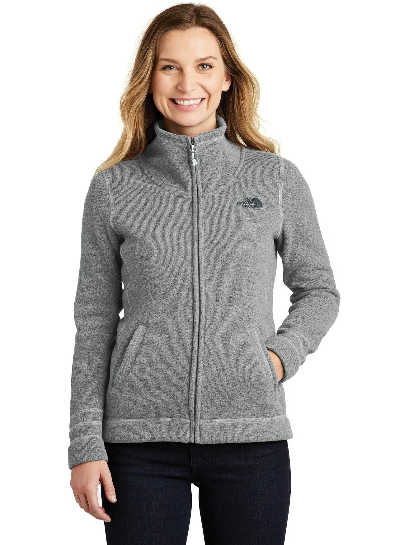 no-logo The North Face Ladies Sweater Fleece Jacket-Regular-The North Face-Thread Logic