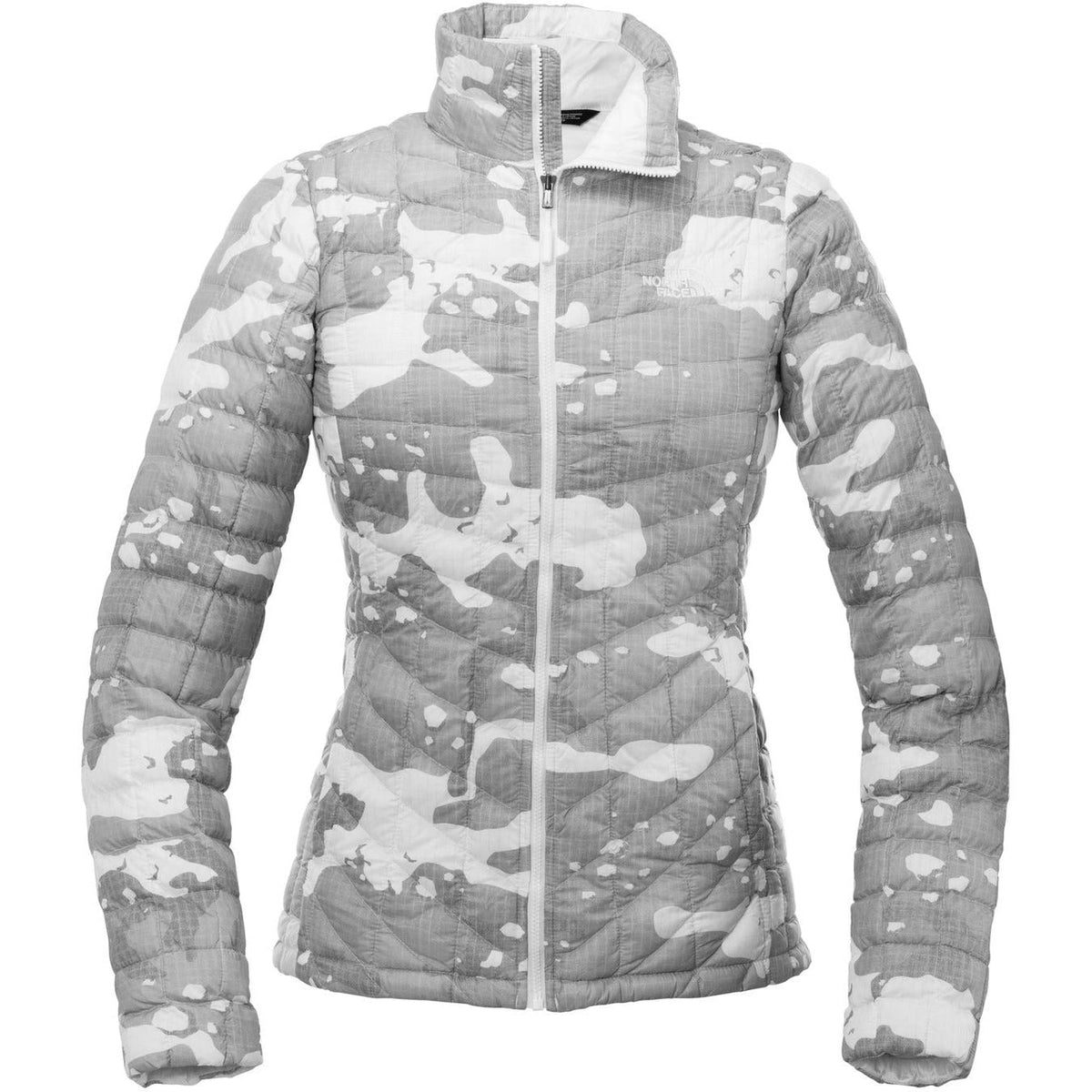 no-logo The North Face Women's ThermoBall Trekker Jacket-Regular-The North Face-TNF White Woodchip Print-S-Thread Logic