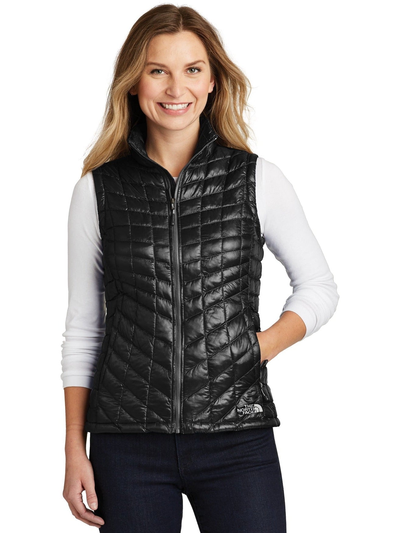 no-logo The North Face Ladies ThermoBall Trekker Vest-Regular-The North Face-Thread Logic