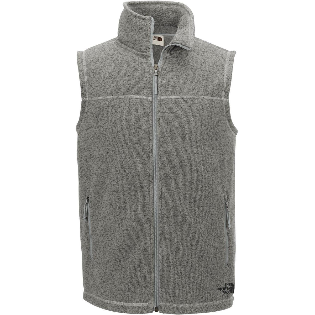 no-logo The North Face Sweater Fleece Vest-Vests-The North Face-TNF Medium Grey Heather-S-Thread Logic